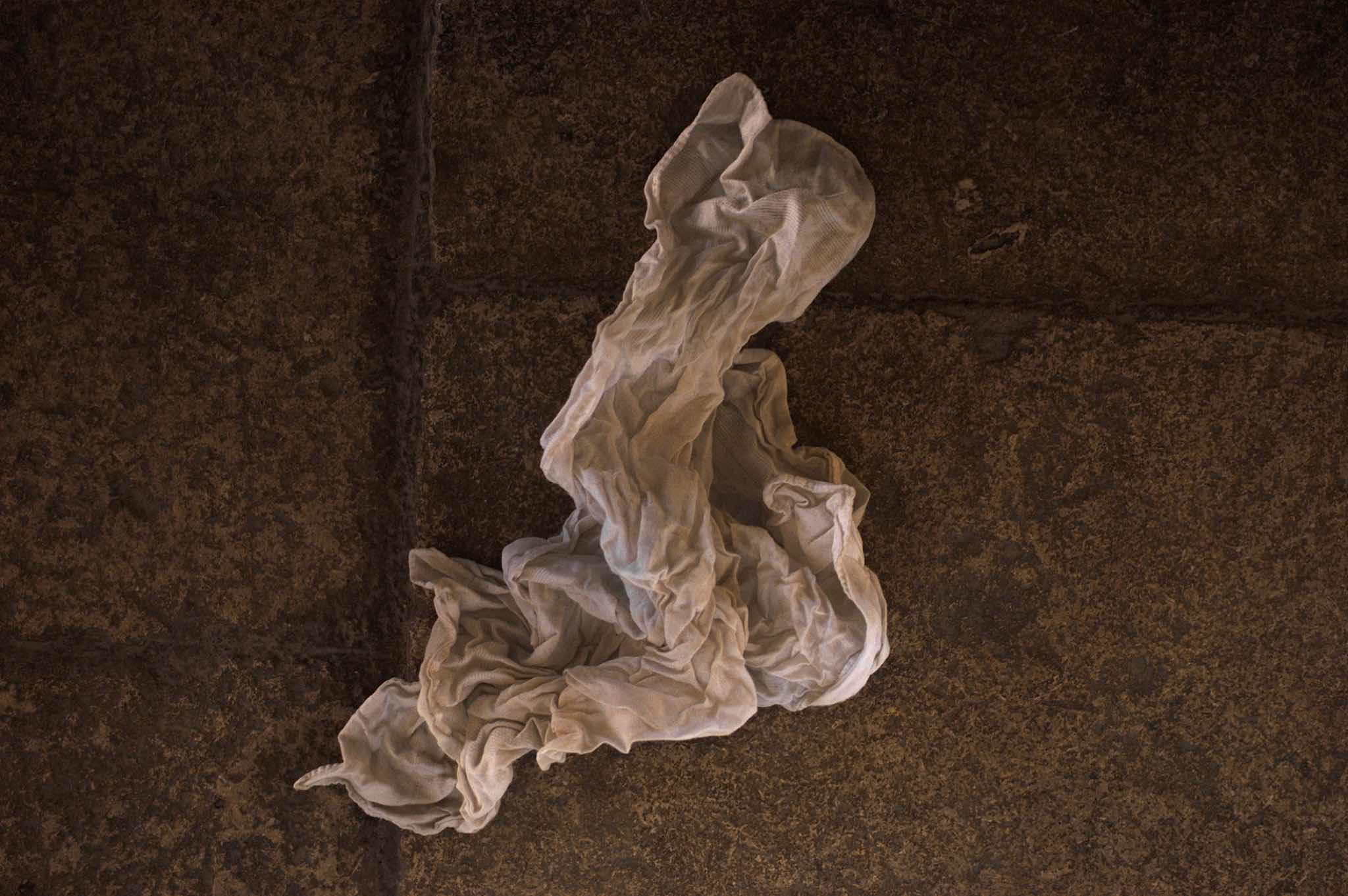 dirty handkerchief